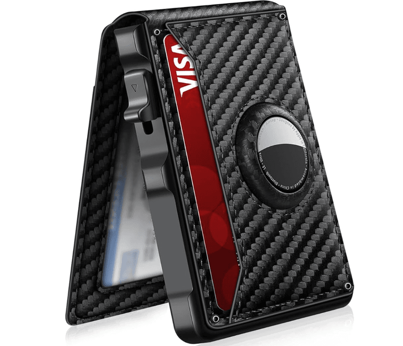 Minimalist Aluminum Wallet with AirTag Slot