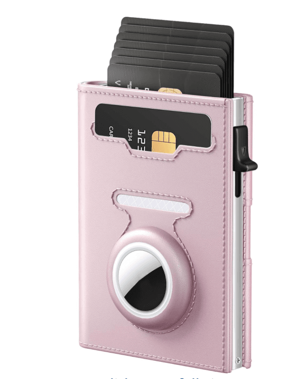 Women's RFID Wallet with AirTag Holder