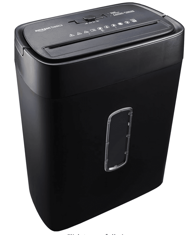 Amazon Basics 12-Sheet Cross-Cut Shredder