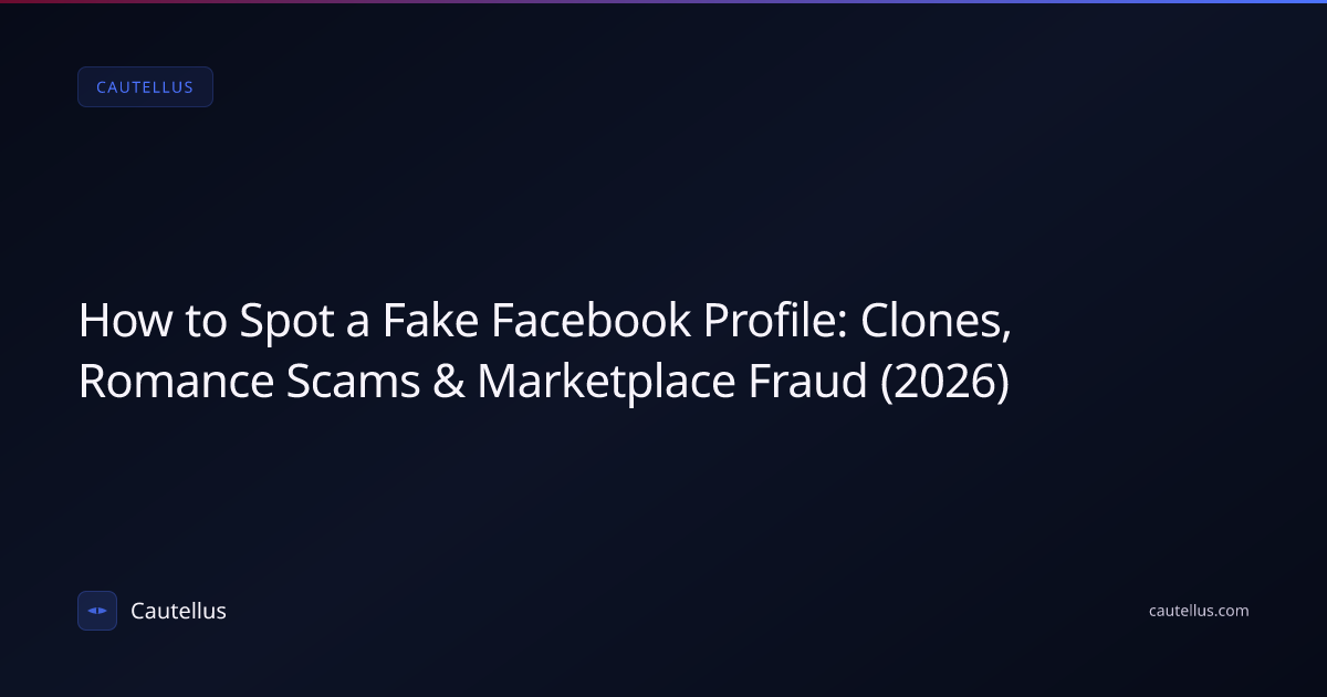 How to Spot a Fake Facebook Profile: Clones, Romance Scams ...