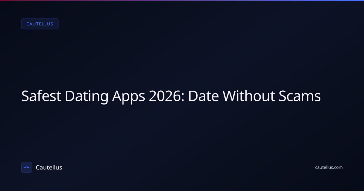 Safest Dating Apps 2026: Date Without Scams | Cautellus