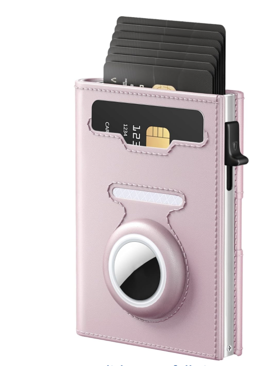 Women's RFID Wallet with AirTag Holder